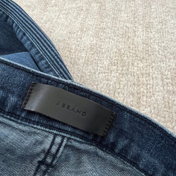 J Brand Musconite Moto Slim Fit Blue Jeans in Afantic 36 Blue - Picture 9 of 10